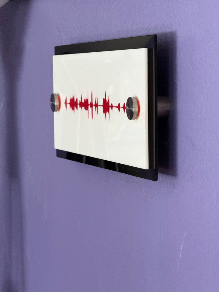 NFC Audio Wave Art – Custom Soundwave with Recorded Message