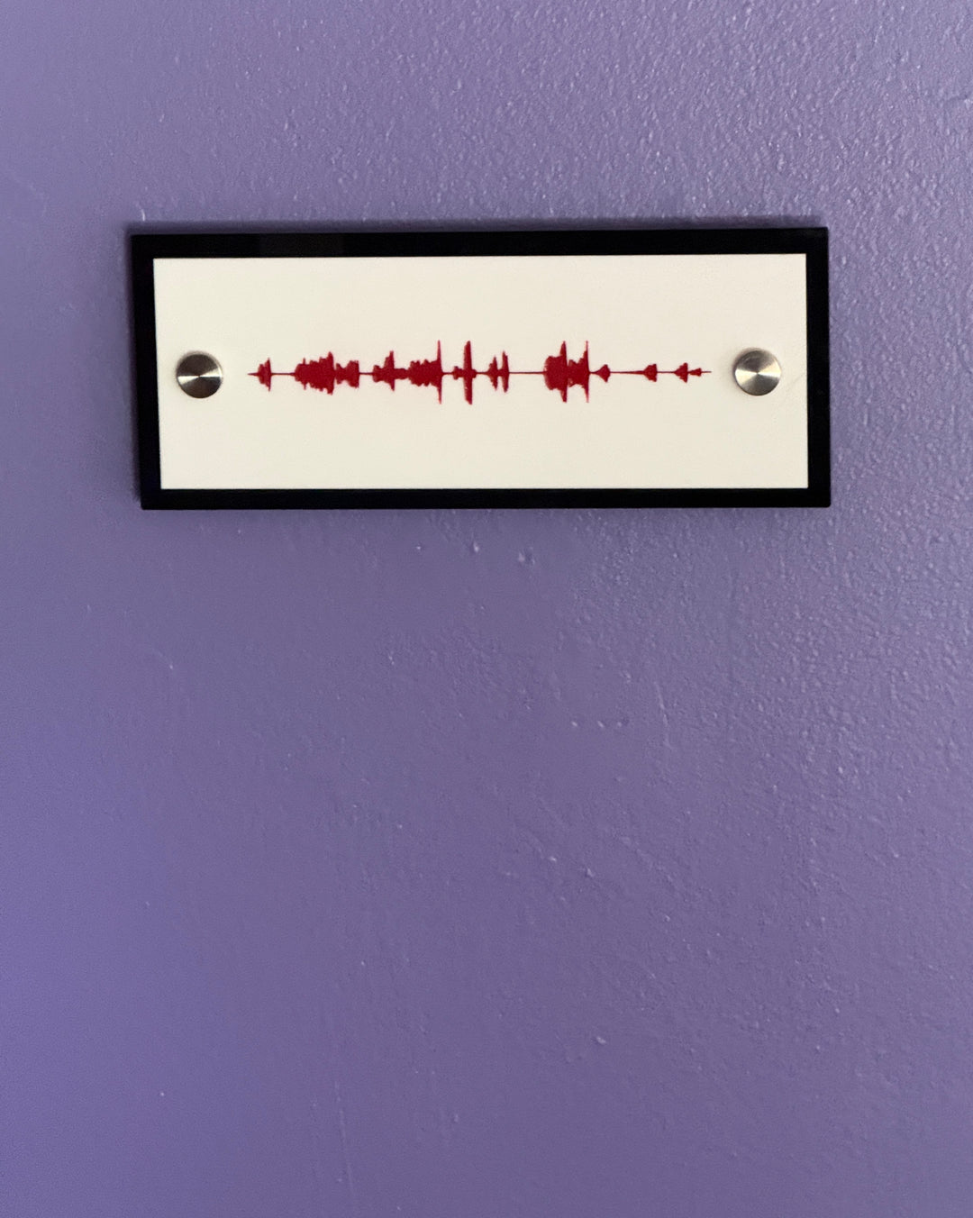 NFC Audio Wave Art – Custom Soundwave with Recorded Message
