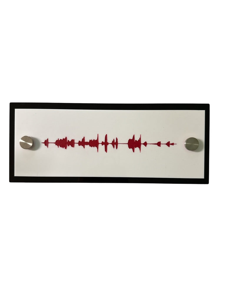NFC Audio Wave Art – Custom Soundwave with Recorded Message
