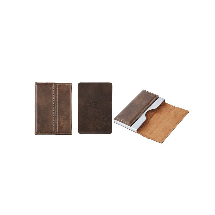 Personalized Leather Business Card Holder