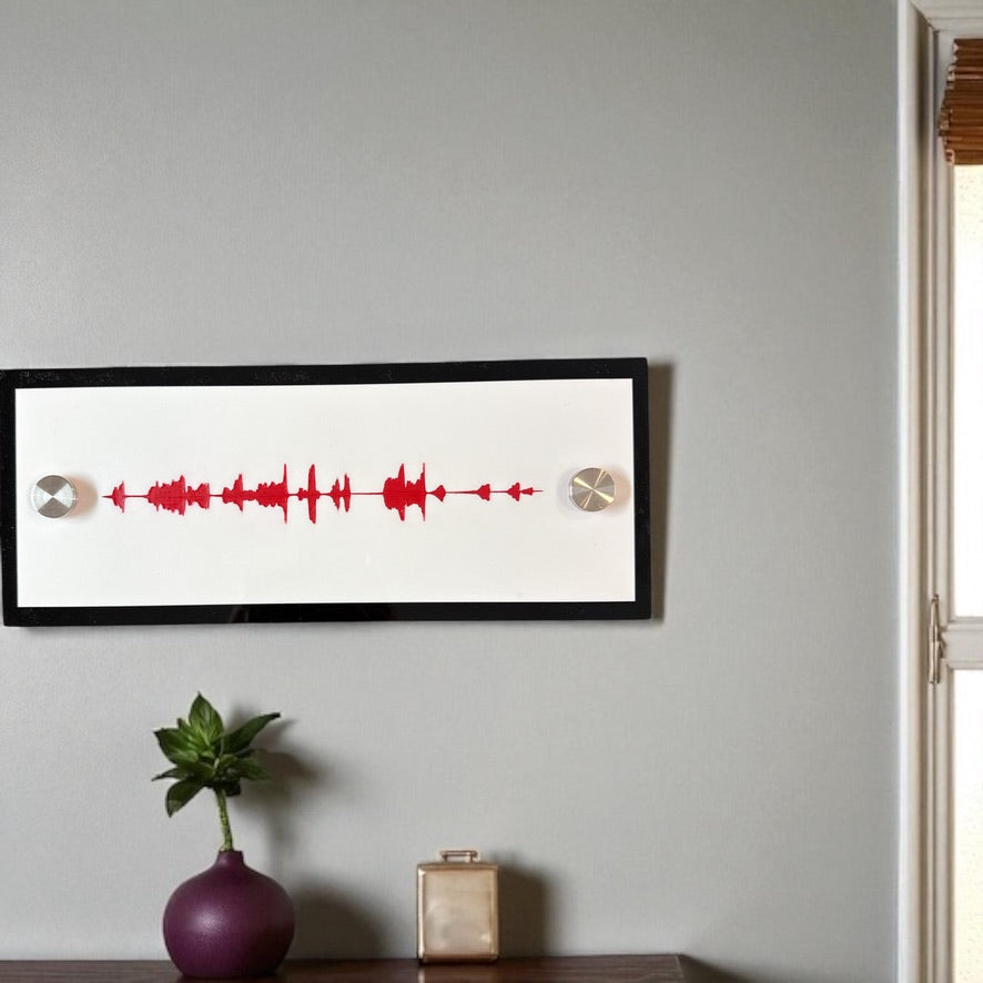 NFC Audio Wave Art – Custom Soundwave with Recorded Message