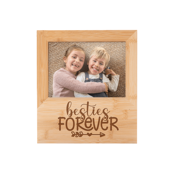 Engravable 5x7 Bamboo Picture Frame – Custom Personalized Gift