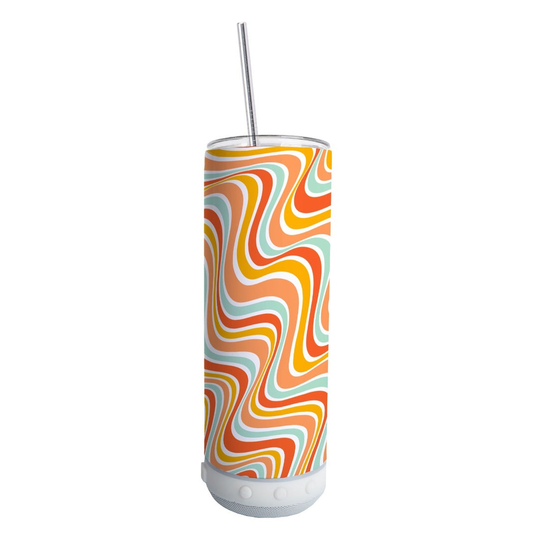 20oz Bluetooth Speaker Skinny Tumbler with Speaker
