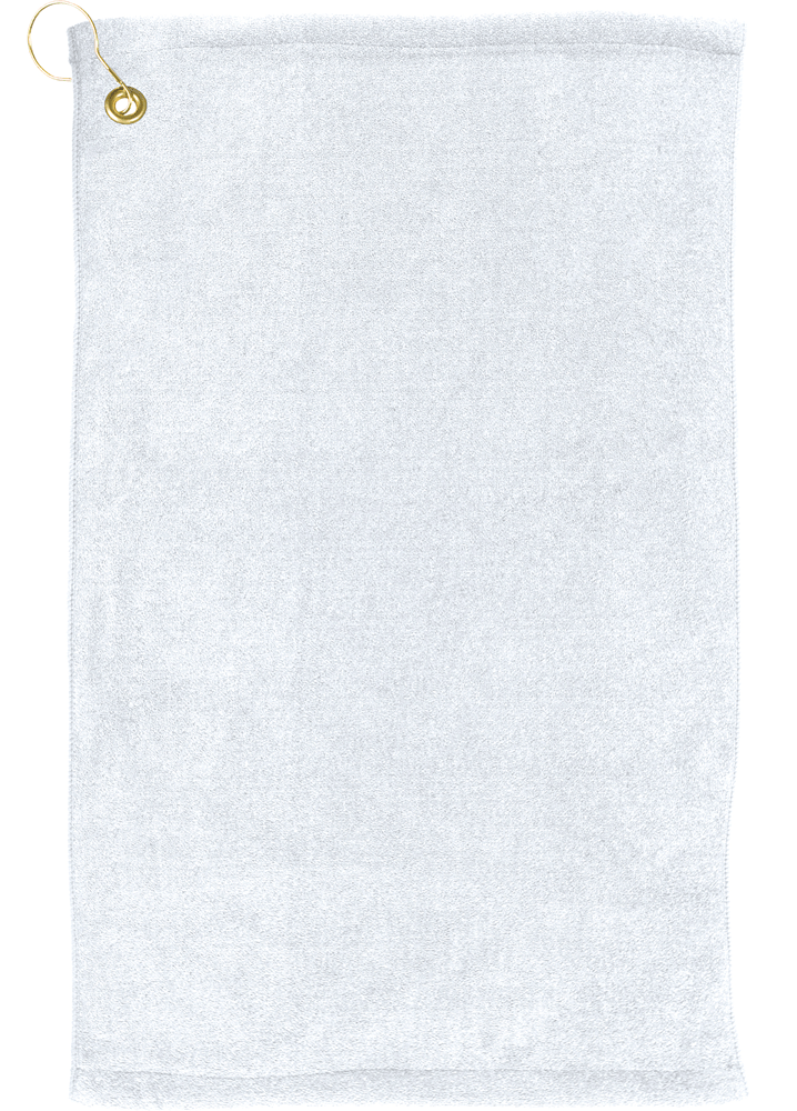 Personalized White 16" x 25" Microfiber Scrubber Towel with Grommet and Hook